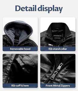 Wholesale Custom Logo <b>Quilted</b> Racer Motorcycle Jacket for Men Heavy <b>Weight</b> Plus Size New Condition - Product Image 6