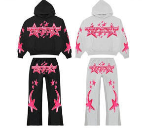 Conjunto de chándal DTG DTF personalizado para hombre, ropa de gimnasio con logotipo personalizado, ropa deportiva de entrenamiento al por mayor, traje de jogging de moda - Product Image 1