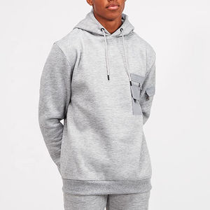 เสื้อสเวตเตอร์มีฮู้ดสำหรับผู้ชายโอเวอร์ไซส์ผ้าคอตตอนแบบกำหนดเอง - Product Image 5