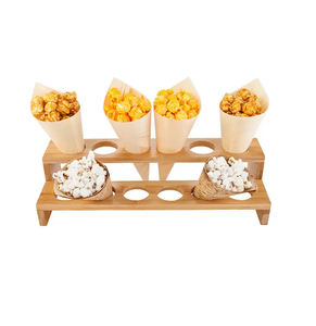 Venta caliente Soporte de cono de helado de madera Embalaje de pizza Embalaje Huevo Burbuja Soporte de gofres Soporte de cono de madera venta superior - Product Image 6