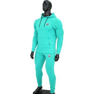 Unisex alta calidad 345G tallas grandes algodón poliéster Casual sólido 2 piezas invierno sudaderas con capucha de gran tamaño pantalones conjuntos logotipo personalizado con capucha - Product Image 2