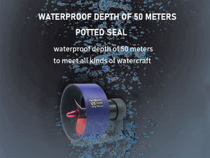 ชุดอัพเกรด APISQUEEN 24V U5 <span class=keywords><strong>พ</strong></span>ร้อมกล่องควบคุมกันน้ำ มอเตอร์ขับเคลื่อนใต้น้ำแรงขับ 30 ปอนด์สำหรับเรือยางตกปลาคายัค - Product Image 6