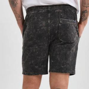 Shorts de bain d'été, vêtements de sport, séchage rapide, style vintage, effet usé, délavé à l'acide, maille sportive, taille mi-haute, fermeture à cordon, 100% polyester - Product Image 4