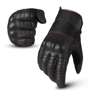 Men's All-Weather Non-Slip Leather <b>Gloves</b> with <b>Touchscreen</b> Function Padded Motorbike Protection for Cycling Outdoor Activities - Product Image 5