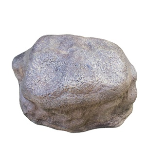 KNT Medium Unique Rock Decorative <b>Artificial</b> <b>Stone</b> FRP Fiberglass Lightweight Durable Unbreakable Modern Design Planter Pot Vase - Product Image 1