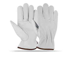 Guantes de conducción de cuero dividido de vaca y cabra suaves y cómodos para trabajo pesado del mejor rendimiento Guantes de seguridad resistentes a la abrasión - Product Image 6