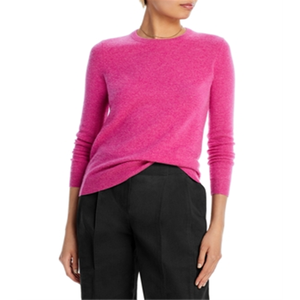 Maglione Casual in Cashmere da Donna C Bloomingdale's, Rosa, Taglia M - Traspirante, Sottile, Invernale, con Logo Frontale e Bottoni - Product Image 1