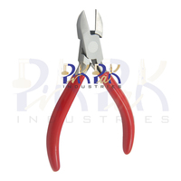 Pince coupante diagonale à joint de jonction en acier inoxydable de 130 mm, poignée en PVC, 3 fonctions, à ressort, coupe semi-affleurante, pour bricolage, fil, fabrication de bijoux, pêche