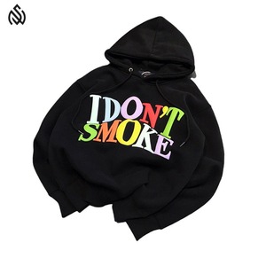 Meilleures ventes Sweats à capuche pour hommes Poids lourd de haute qualité Oversize 100% coton French Terry Puff Printed Knitted Hoodies Men - Product Image 2