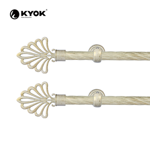 ปลายม่าน KYOK ดีไซน์ทันสมัย สีขาวดำ ทำจากพลาสติก ติดตั้งง่าย สำหรับตกแต่งบ้าน - Product Image 6