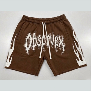 Custom Streetwear <b>Patch</b> French Terry Acid Wash <b>Shorts</b> Blank Sun Faded Bleach <b>Shorts</b> Vintage Hip Hop Drawstring <b>Shorts</b> for <b>Men</b> - Product Image 2