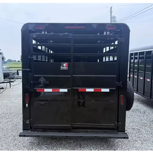 Semi-remorque robuste pour bétail avec pneus 12R22.5, matériaux en acier et aluminium, en stock à vendre - Product Image 3