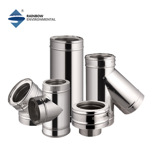 Tubo <span class=keywords><strong>per</strong></span> Stufa in Acciaio Inox Premium <span class=keywords><strong>a</strong></span> Doppia Parete Isolato, Adattabile Universalmente <span class=keywords><strong>per</strong></span> Caminetto - Product Image 1