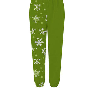 Invierno cálido al por mayor polar Joggers pantalón suave cómodo algodón cordón Navidad mujeres superventas polar Jogger - Product Image 3
