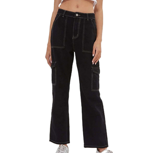 Pantalones de chándal deportivos en blanco con estilo de algodón hecho con cordón de moda para mujer pantalones de chándal Venta caliente cintura elástica Jogger pantalones mujeres - Product Image 1