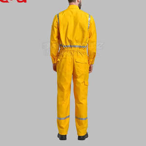 Mono de trabajo de material de algodón de alta visibilidad Ropa DE SEGURIDAD transpirable personalizada para adultos Hecho en Pakistán - Product Image 3