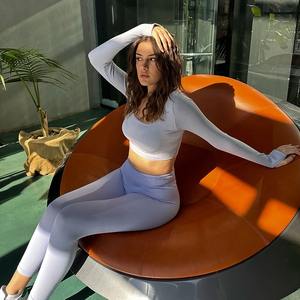 กางเกงเลคกิ้งสำหรับผู้หญิงกางเกงโยคะเอวสูงรัดรูปยกสะโพกความรู้สึกเปลือยของผู้หญิงกางเกงฟิตเนสวิ่งไม่น่าอาย - Product Image 2