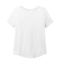 T-shirt blanc pour femmes coupe décontractée Tri Blend T-shirts super doux à encolure dégagée pour femmes XS-2XL NOUVEAU