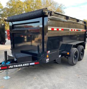 top product 2026 high strength 6×12 10K Dump Trailer Tandem Axle Barn Doors Ramps Single Lift <b>Tarp</b> - Product Image 6