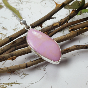 Phosphosiderite forme Unique pierre précieuse 925 pendentif en argent Sterling bijoux pendentifs faits à la main faisant collier à faire soi-même - Product Image 4