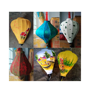 Linterna de seda Premium Hoi An linternas de seda de bambú para la decoración del hogar interior al aire libre linterna de seda vietnamita colgante - Product Image 3