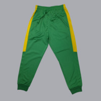 Ensemble de survêtement personnalisé pour hommes en polyester, vert et jaune, vêtements de sport, tenue d'entraînement, fabricant OEM ODM Sialkot, vente en gros directe d'usine