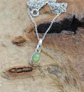 Classique Pendentif Bijoux Pour Femmes Argent Boho Style Bijoux 925 En Argent Sterling Opale Gemme À La Main Pendentif Cadeau Pour Femme - Product Image 2