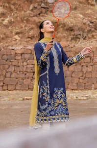 Meilleure vente pakistanais indien hiver Salwar Kameez 3 pièces robes en lin imprimées non cousues haute qualité femmes fête léger - Product Image 3