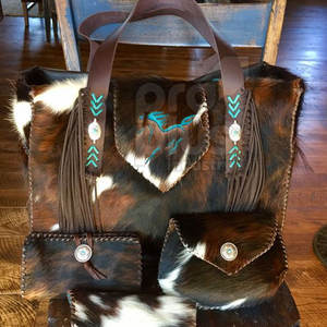 Sac à main quotidien en cuir de vache véritable pour femmes, sac à main de luxe en cuir de vache pour femmes - Product Image 5