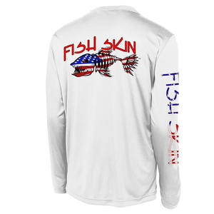 Protección UPF 50 sublimación personalizada impresa secado rápido pesca camisetas 100% poliéster sol pesca camisa Ropa De Pesca - Product Image 2