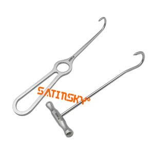 Instrument à double paupière Rétracteur de paupière Pochette à double dent Rétracteur nez intégré Cosmétique Fabriqué avec AISI 420 - Product Image 6