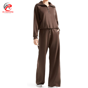 Chándal de dos piezas para mujer, sudadera de manga larga con cremallera, pantalones largos, conjuntos de chándal para correr - Product Image 4