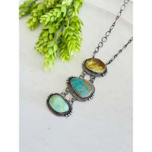 Collier Sheila Becenti Royston en turquoise et argent sterling pour les occasions de cadeaux - Product Image 3