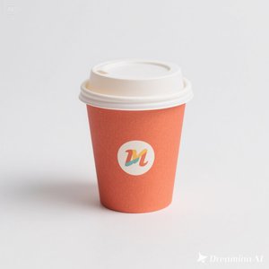 Gobelet en papier écologique personnalisé avec logo avec couvercle 12 oz 100 paquets jetables et élégants - Product Image 2