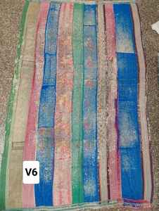 Sostenible 100% algodón Reversible hecho a mano Kantha cosido a mano tradicional Vintage hecho a mano Boho Chic decoración del hogar Kantha - Product Image 4