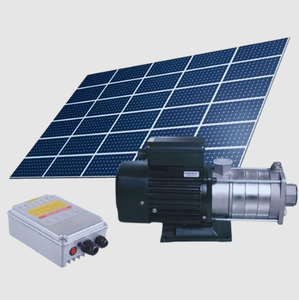 Pompe solaire pour piscine 1,5 HP, pompe de circulation sans balais DC avec panneau solaire pour filtration de piscine - Product Image 4