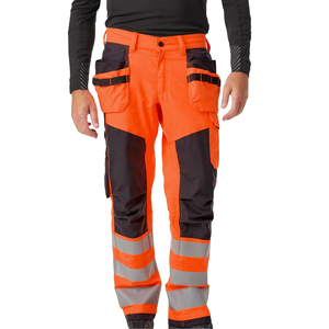 Wholesale FR <b>Black</b> Reflective Polyester CE Certified Breathable Men's Cargo <b>Work</b> Industrial Stretch Safety <b>Pants</b> - Product Image 1