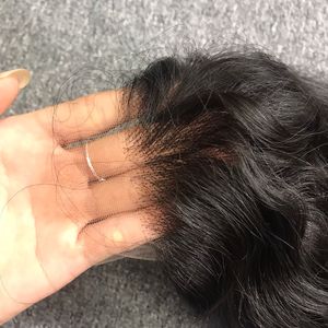 Perruque longue en cheveux humains vierges de 24 pouces pour femmes, couleur naturelle avec dentelle frontale HD 13x4, cheveux vierges doux et soyeux - Product Image 3