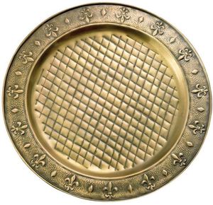 Plaque de chargement en métal décorative légère et durable pour un service de restauration pratique, un décor de table de salle de banquet élégant - Product Image 2