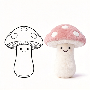 Almohadas de Peluche de Plantas de Alta Calidad al por Mayor, Juguete de Peluche de Hongo Adorable, Almohada Decorativa de Hongo, Juguete de Peluche - Product Image 1