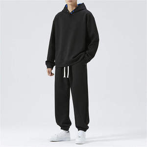 Customized Nylon/Cotton Tech Fleece Regular Fit Casual Sportswear Hooded Printed <b>Jogging</b> Suit Unisex Tracksuit Winter Sets - Product Image 4