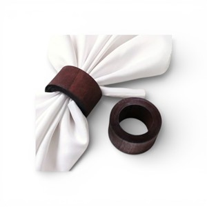 Juego de Anillos para Servilletas de Madera Pulida Moderna con Acabado Liso para Cenas y Decoración de Lujo - Product Image 4