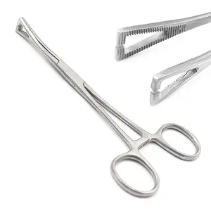 Stainless Steel Pennington Slotted (Open END) CLAMP/Forceps with Ratchet Body Piercing Tool Holding Tool Plier Tweezer Clamp