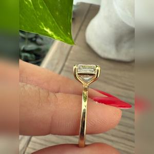 Bague en diamant taille Asscher 3 carats, clarté VVS2 VVS1, solitaire, achat en gros, prix d'usine, livraison mondiale, fabricant - Product Image 5