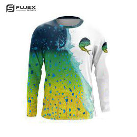 El mejor Material Servicios OEM Características transpirables e impermeables Camisas de pesca de manga larga con diseño personalizado Precio razonable - Product Image 2