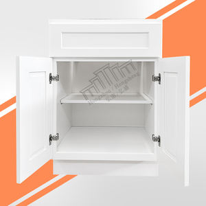 U.S. Magazijn Directe Verzending-Witte Shaker B30 Rta Keukenkastbasis-30 "W X 34-1/2" H X 24 "D - 2 Deuren 1 Lade 1 Plank - Product Image 2