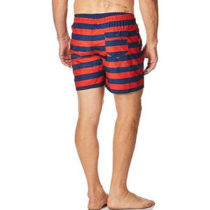 กางเกงขาสั้นชายหาดสไตล์ไฮสตรีทของผู้ชายกางเกงขาสั้นชายหาดผ้าฝ้ายลำลองดีไซน์ใหม่ย้อมสีล้วนสำหรับขายออนไลน์ - Product Image 4