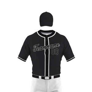 Nouveaux prix raisonnables meilleure qualité en gros ensembles d'uniformes de baseball uniforme de baseball de couleur unie imprimé de logo personnalisé - Product Image 5
