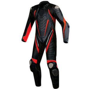 Traje de moto de cuero genuino personalizado Protección de alta calidad Ropa de carreras de autos de motocicleta Traje de cuero de motocicleta - Product Image 4