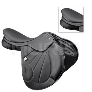 Selle de dressage anglais de haute qualité en cuir noir selle d'endurance de cheval occidental produits de course de chevaux anglais d'Inde - Product Image 5